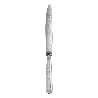 Petit couteau à tartiner métal argenté gravé tartiné