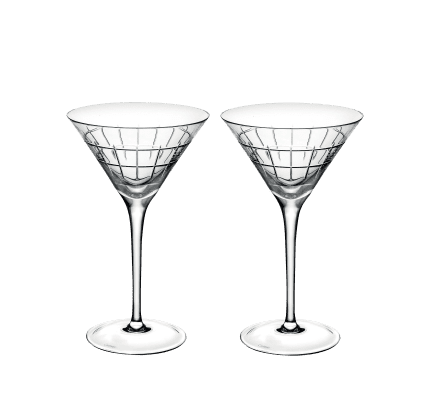 christofle set of 2 crystal martini glasses 1