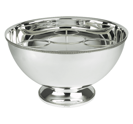 christofle punch bowl malmaison  silver plated 1