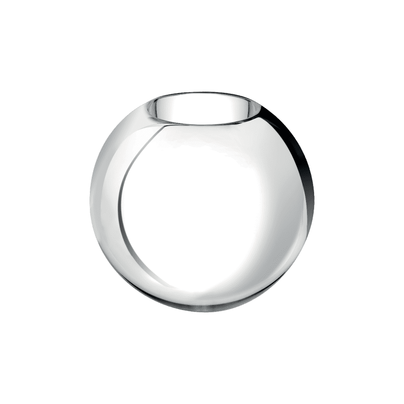 Metallized Glass Vase, Small