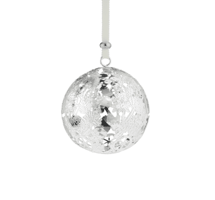 Silver-Plated Christmas Ornament 2025 Edition