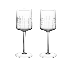christofle set of 2 crystal water glasses 0