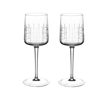 christofle set of 2 crystal water glasses 0