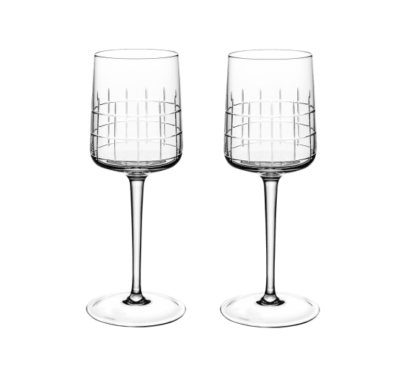 christofle set of 2 crystal water glasses 0