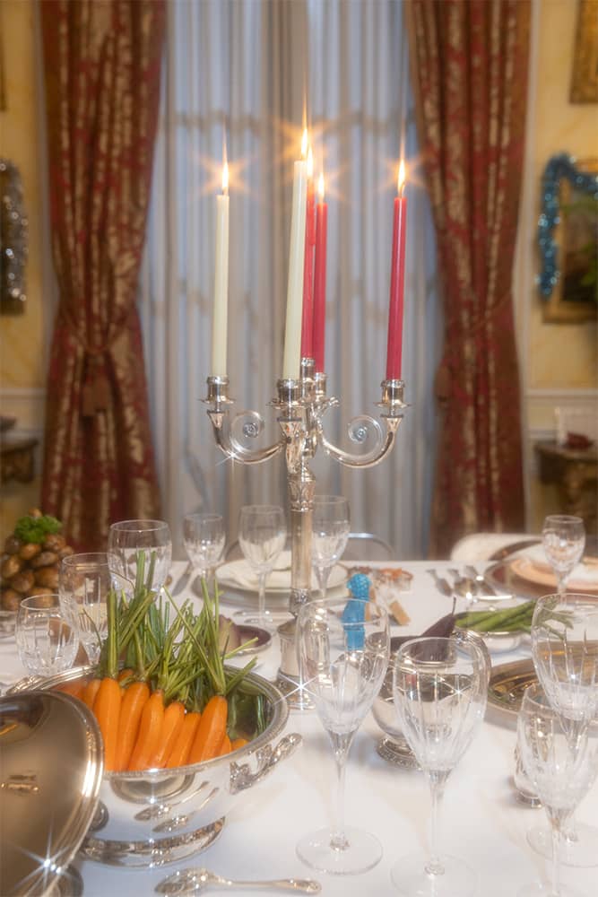 Christmas Table | SILVER PLATED CANDELABRA 