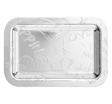 Silver-Plated Rectangular Tray - 10 x 15 cm