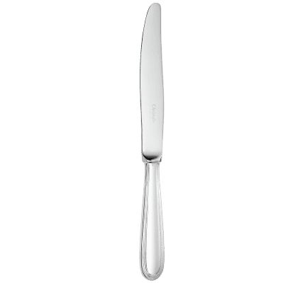 christofle standard dinner knife perles  silver plated 1