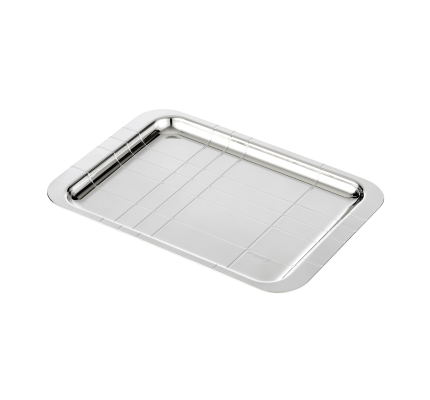 christofle silver-plated rectangular tray - 22 x 16 cm 1