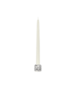 christofle Silver-Plated Candle Holder + Odorless Candlestick