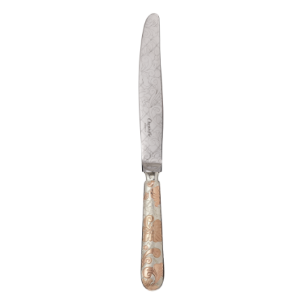christofle partially gilded rose gold dinner knife 1
