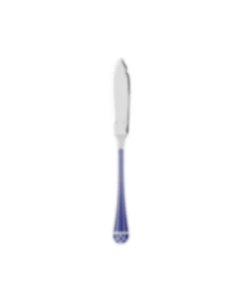 christofle silver-plated fish knife - marbled blue 0