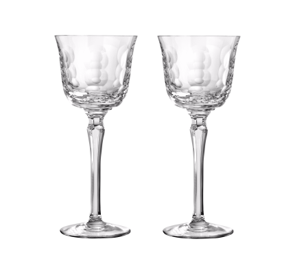 christofle white wine crystal glasses - set of 2  0