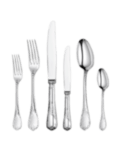 christofle 75-piece silver-plated flatware set with chest 1
