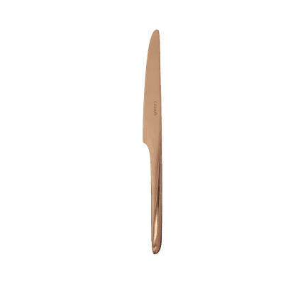 christofle stainless steel dessert knife - copper colour 3