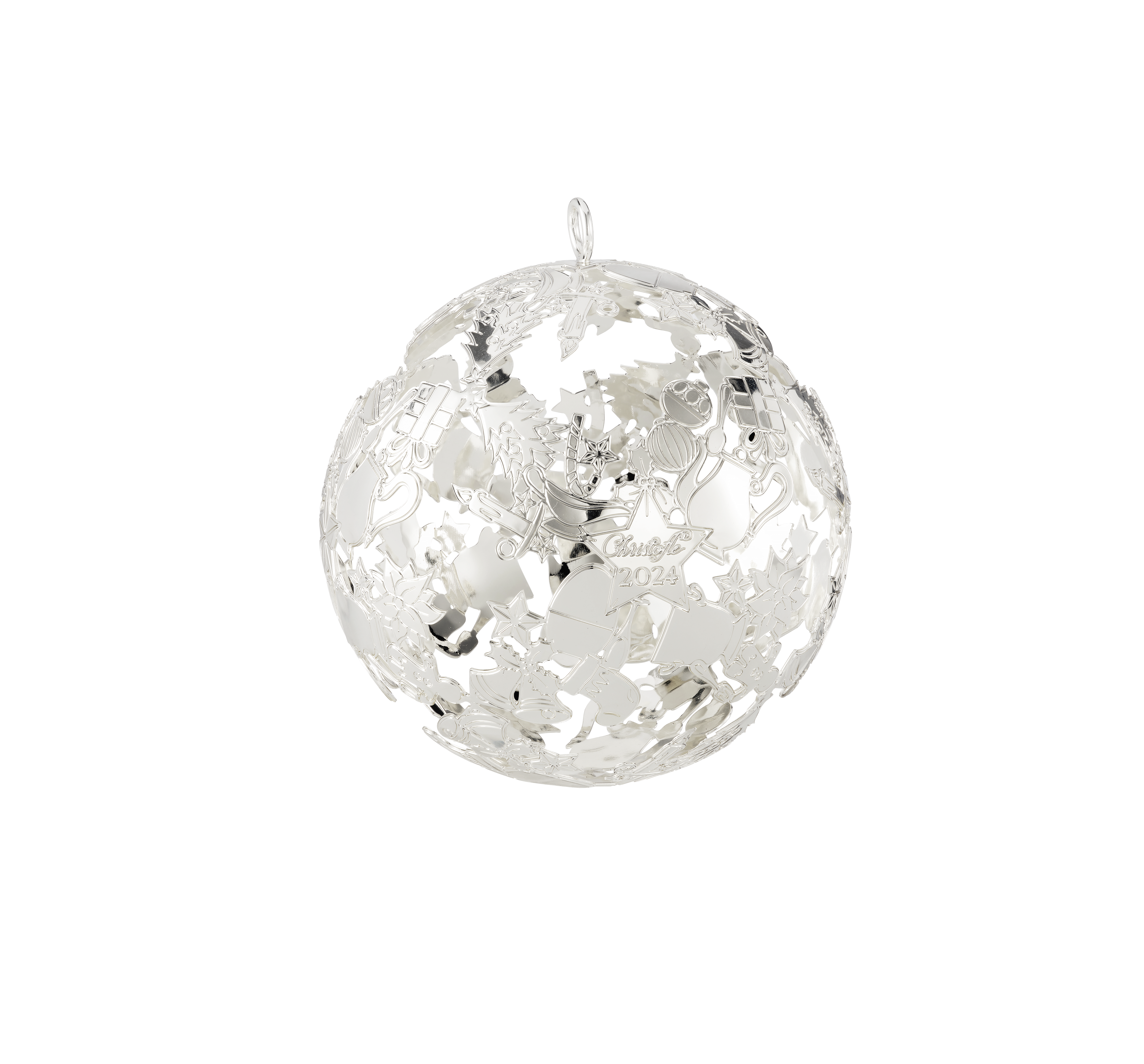 christofle boule de noël millésimée en métal argenté - edition 2024 0