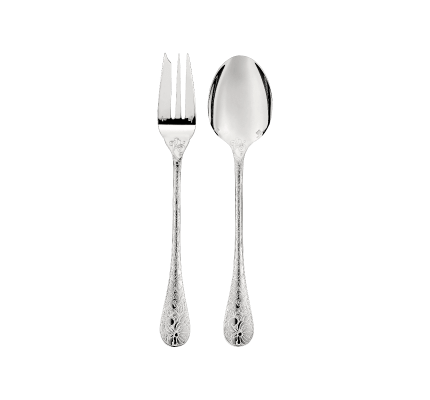 christofle silver-plated salad serving set 1