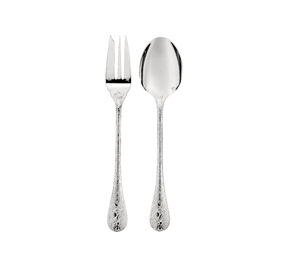 christofle silver-plated salad serving set 1