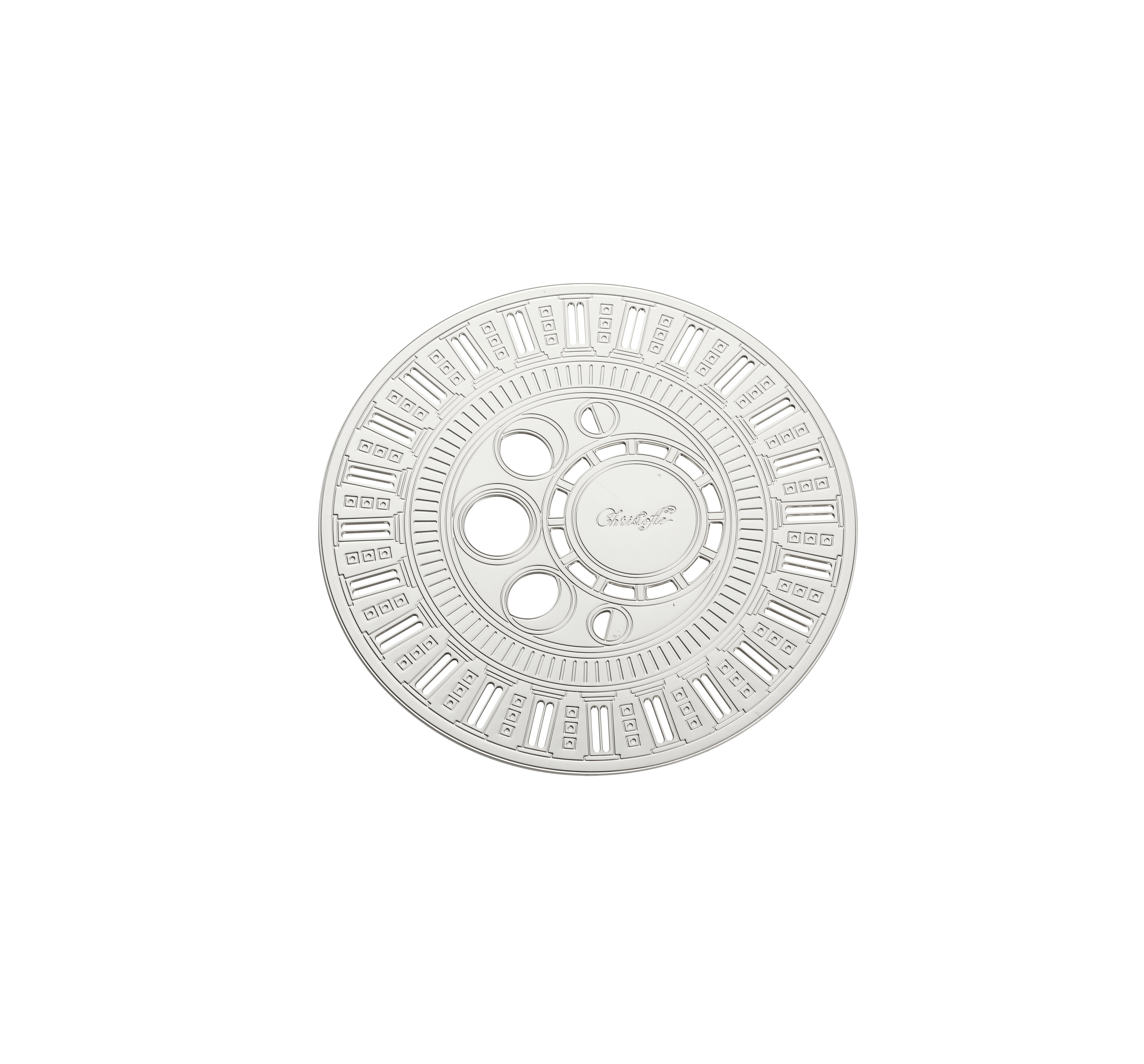 christofle  set of 2 silver-plated coasters 2