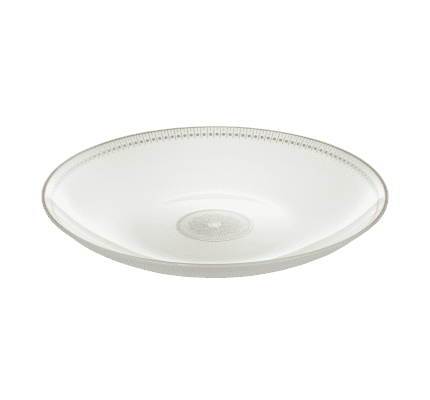 christofle porcelain open vegetable dish platinum finish 1