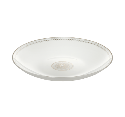 christofle porcelain open vegetable dish platinum finish 1