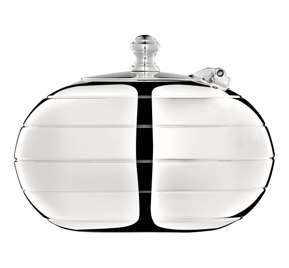 christofle ashtray boule  silver plated 1