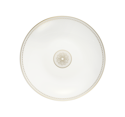 christofle porcelain open vegetable dish gold finish 0