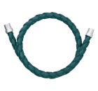 christofle Duo Complice Cuir Vert Paon pour Bracelet