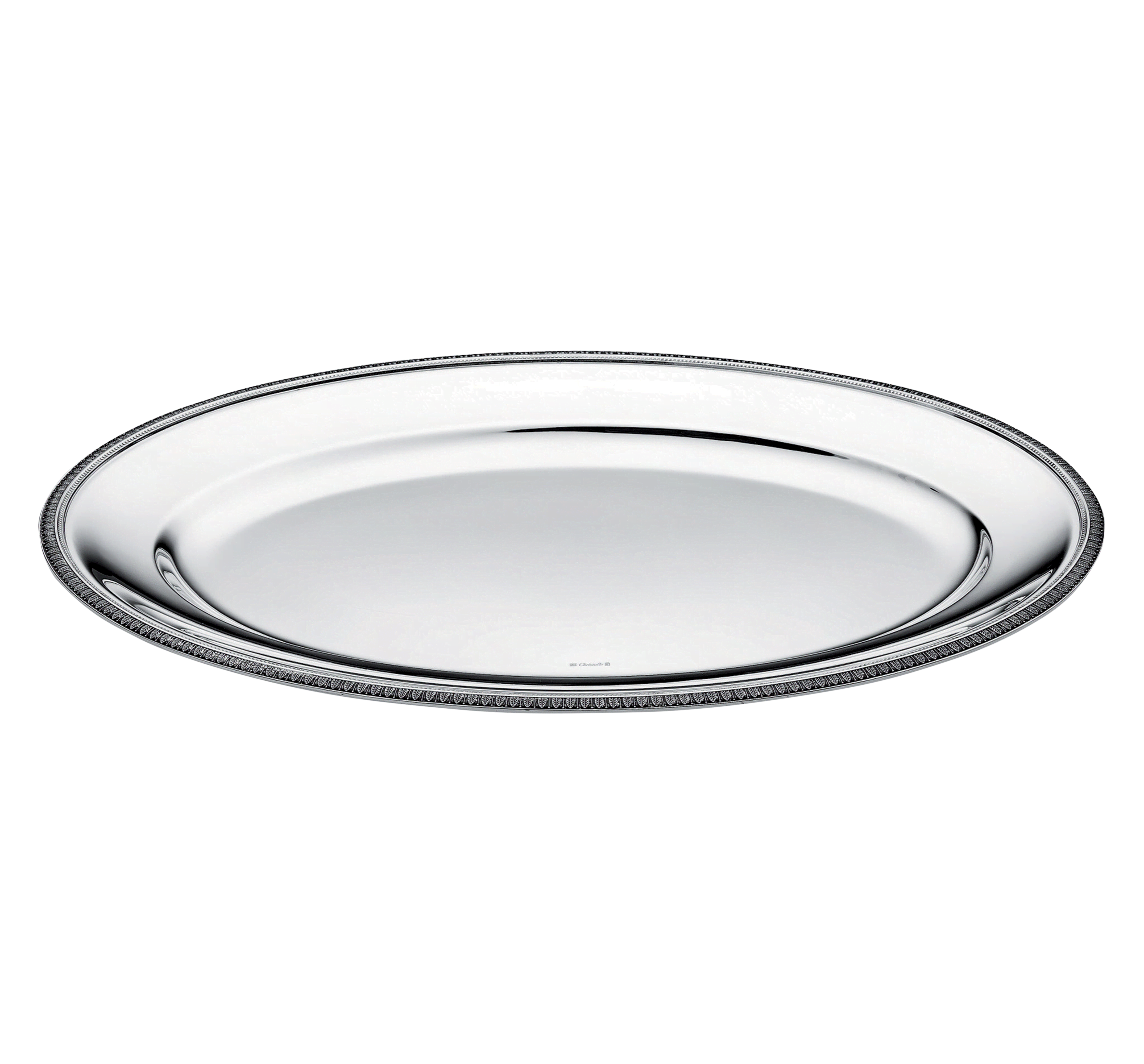 Silver Plated Oval Platter 18 in Malmaison