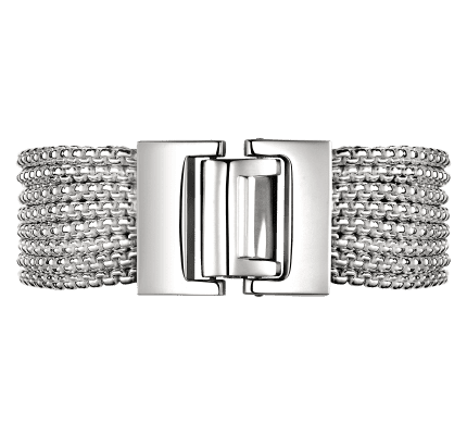 christofle multi row small bracelet madison style  sterling silver 1
