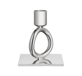 christofle silver-plated single-ring candlestick holder  1