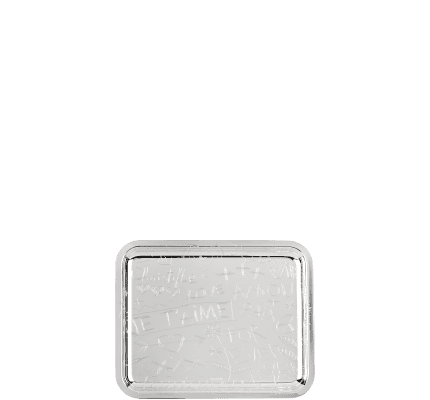 christofle tray 20x16 cm graffiti  silver plated 4