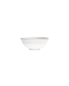 christofle Porcelain Chinese Rice Bowl Platinum Finish