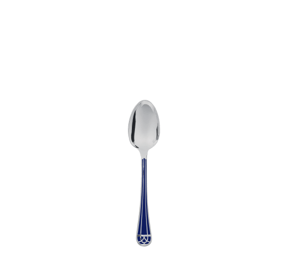 christofle silver-plated after dinner teaspoon - marbled blue 1