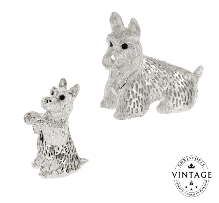 christofle compose your vintage silvered dog set 1