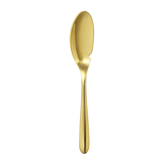 christofle stainless steel fish knife - gold colour 2
