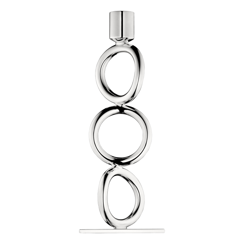 Cristofle Silver-Plated 3-Ring Candelabra Vertigo