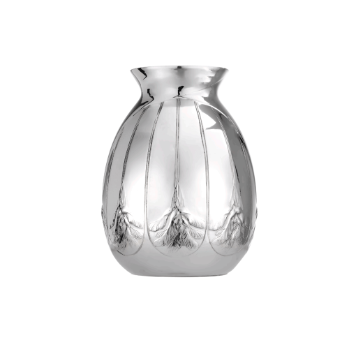 christofle Silver-plated Sycomore Round Vase