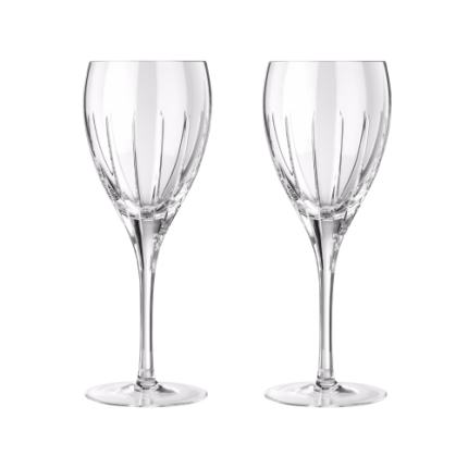 christofle set of 2 red wine crystal glasses 1
