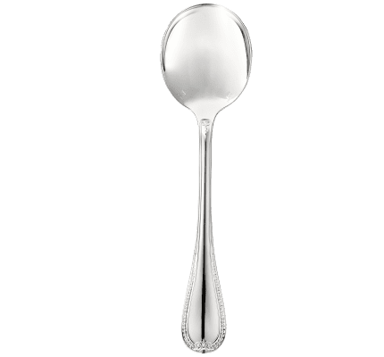 christofle silver plated cream soup spoon malmaison   1