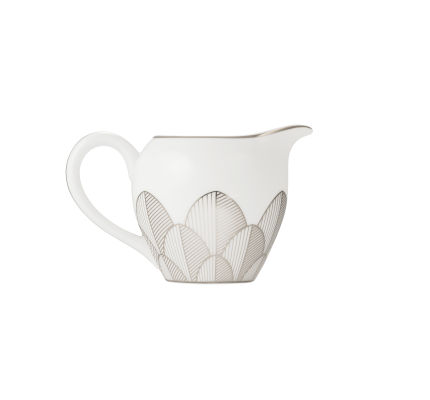 Porcelain Cream Pitcher 25cl Platinum Finish