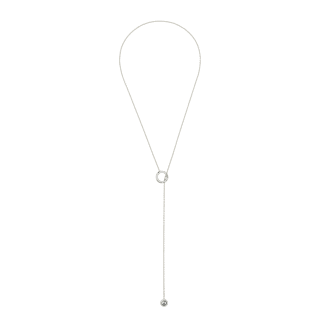 Sterling silver Necklace Tie with Perles Idole de Christofle