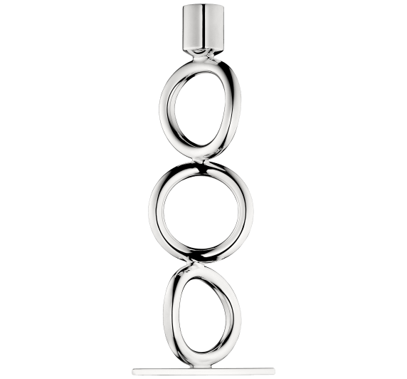 christofle silver-plated 3-ring candelabra 1