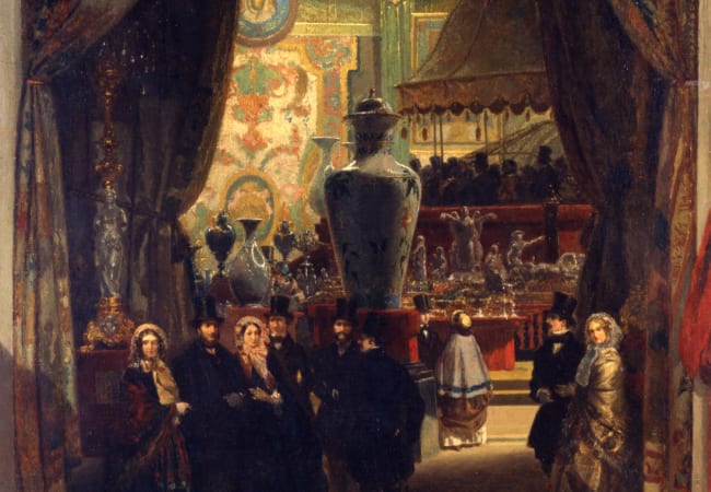 Prosper Lafaye, Visit of Napoleon III to the Universal Exhibition in Paris in 1855