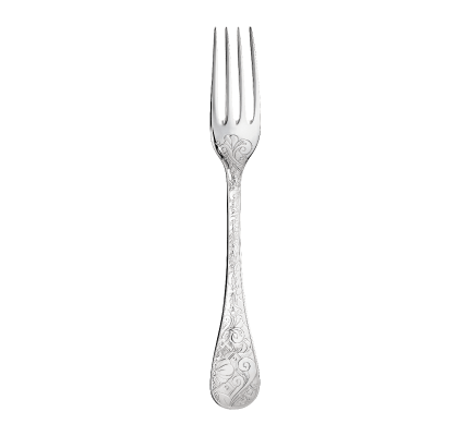 christofle fourchette de table en métal argenté 2
