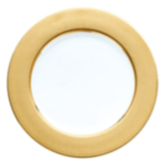 christofle Gilded Porcelain Charger 