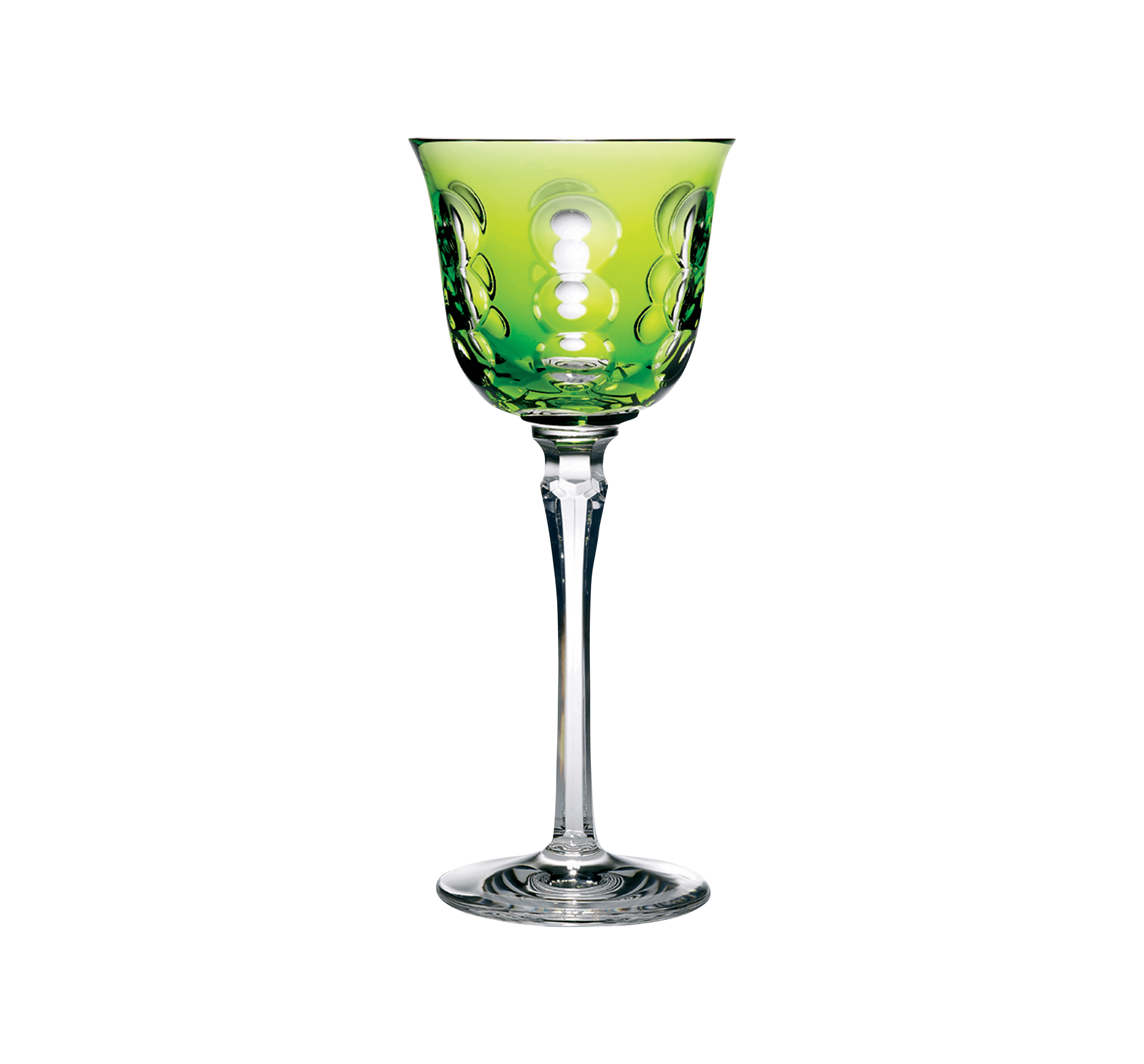 christofle lime crystal wine glass 1