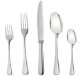 christofle 24-piece silver-plated flatware set with chest 1