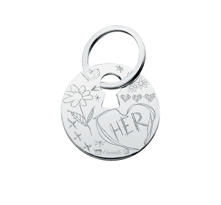christofle silver-plated her key chain 5