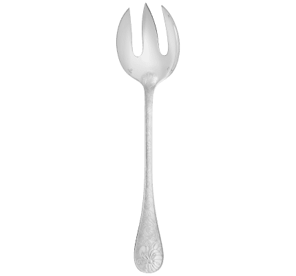 christofle salad serving fork jardin d'eden  silver plated 1