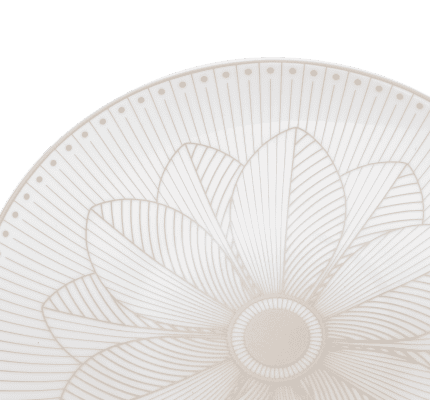 christofle porcelain bread plate platinum finish 1